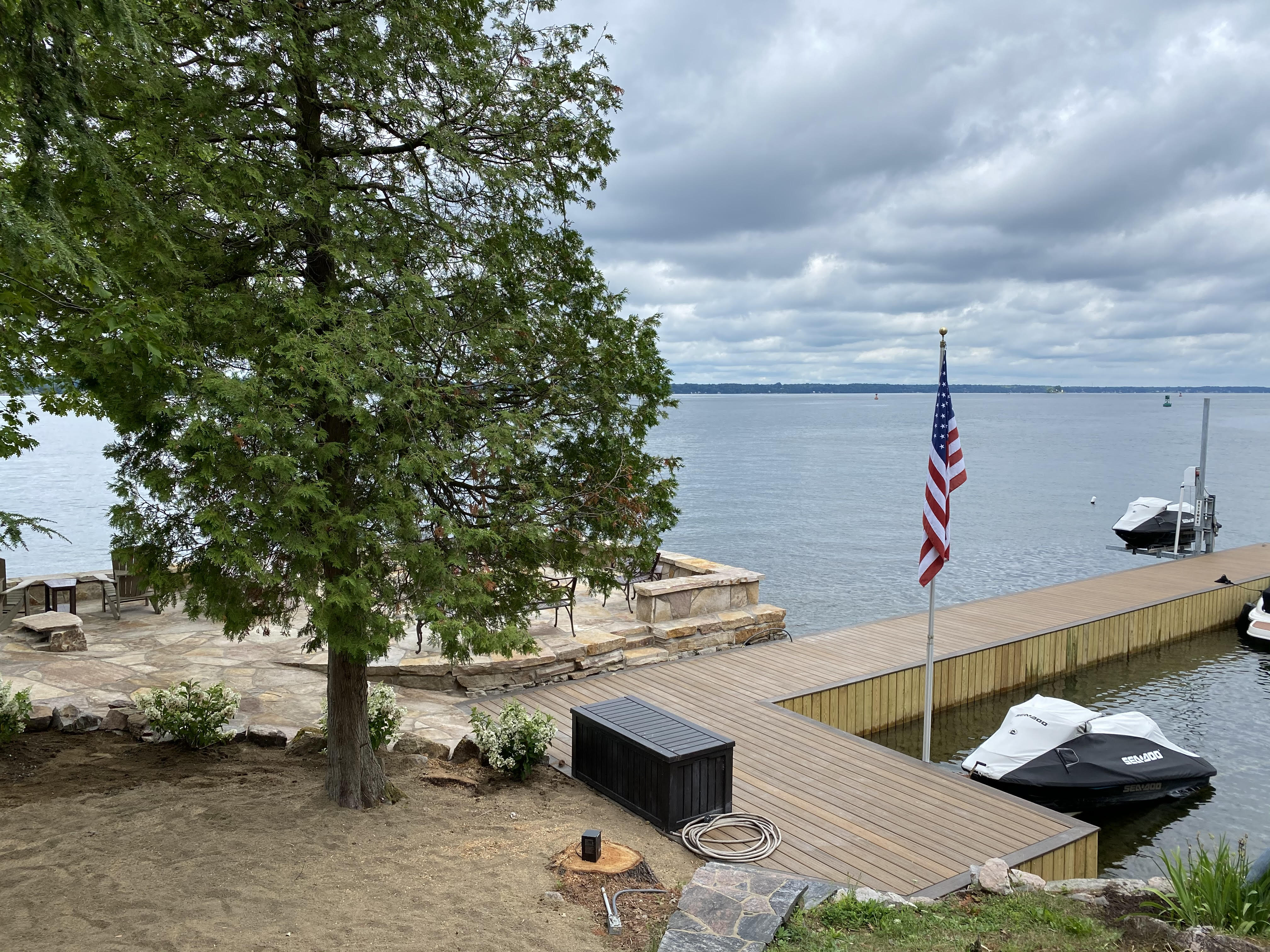 Crib Dock with New Trex Decking